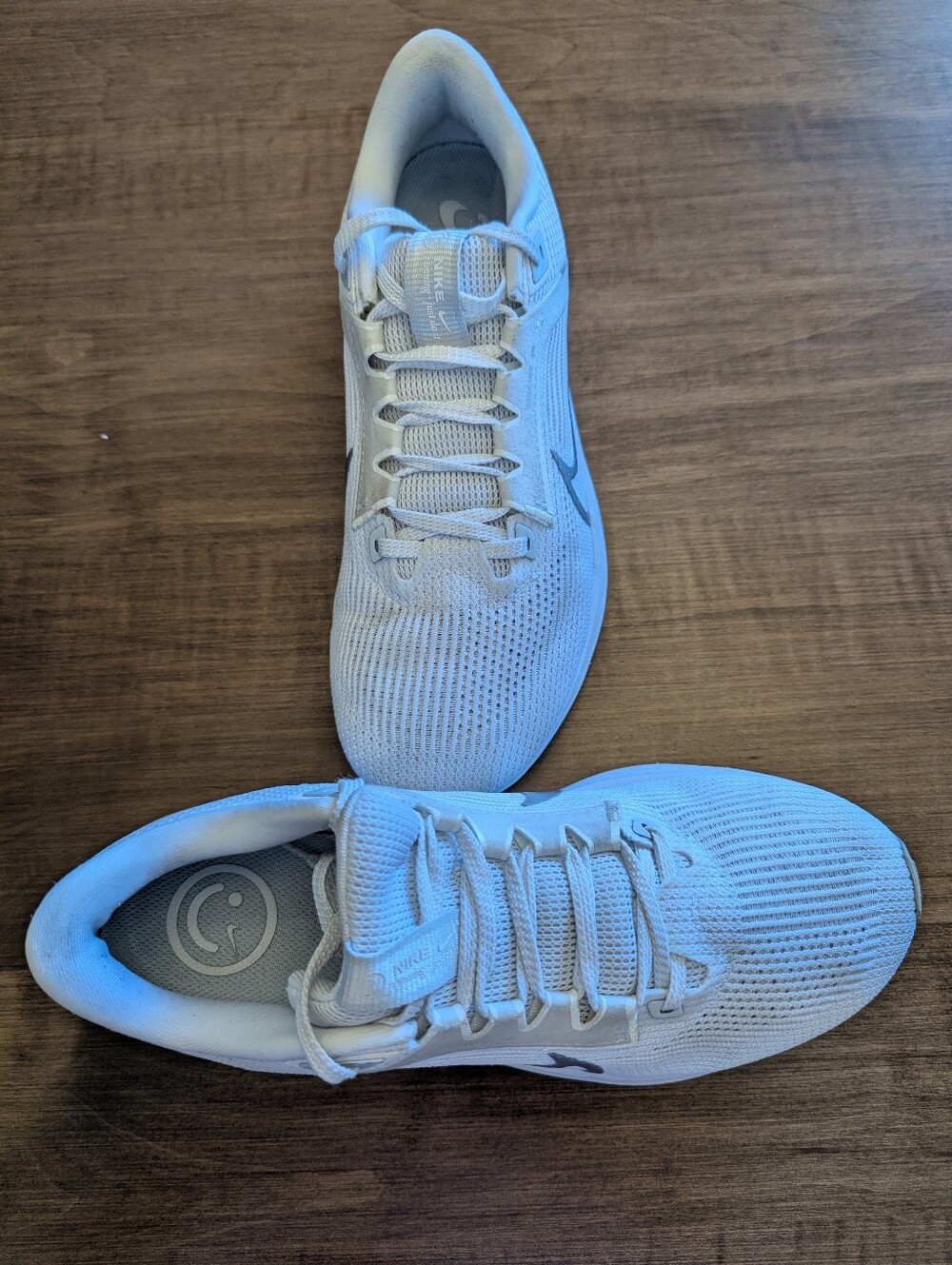 Nike Air Zoom Pegasus Women's Running Shoes White Metallic & Silver Colorway